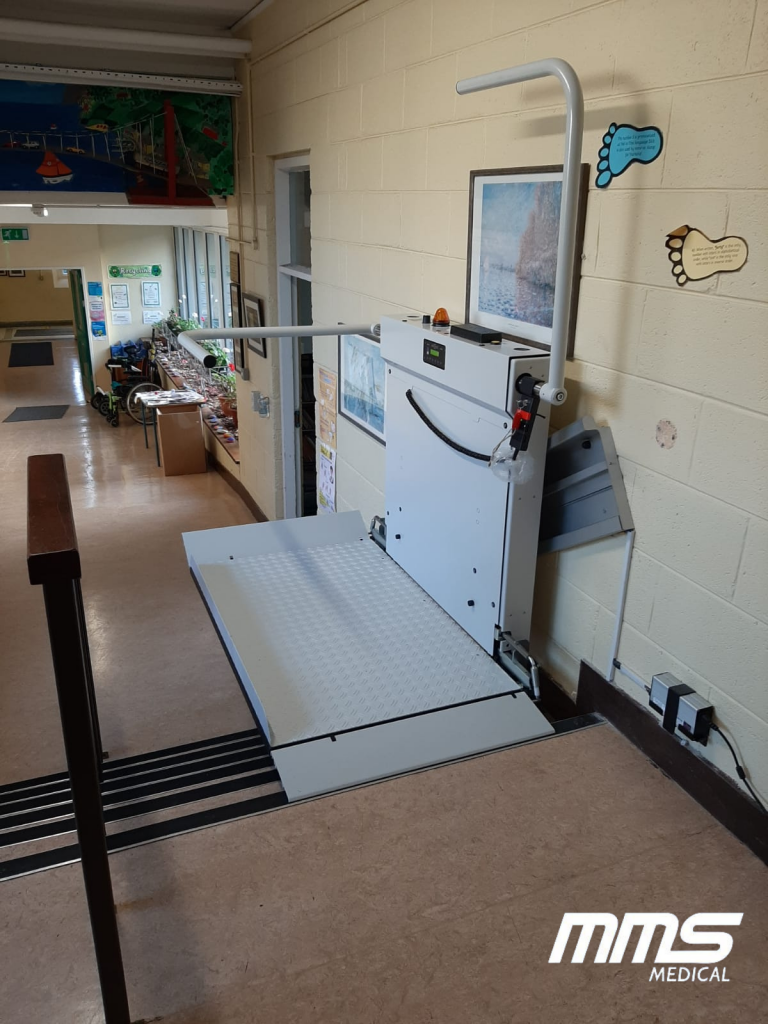 HIRO 350 Incliined Wheelchair Lift School Installation Waterford MMS Medical