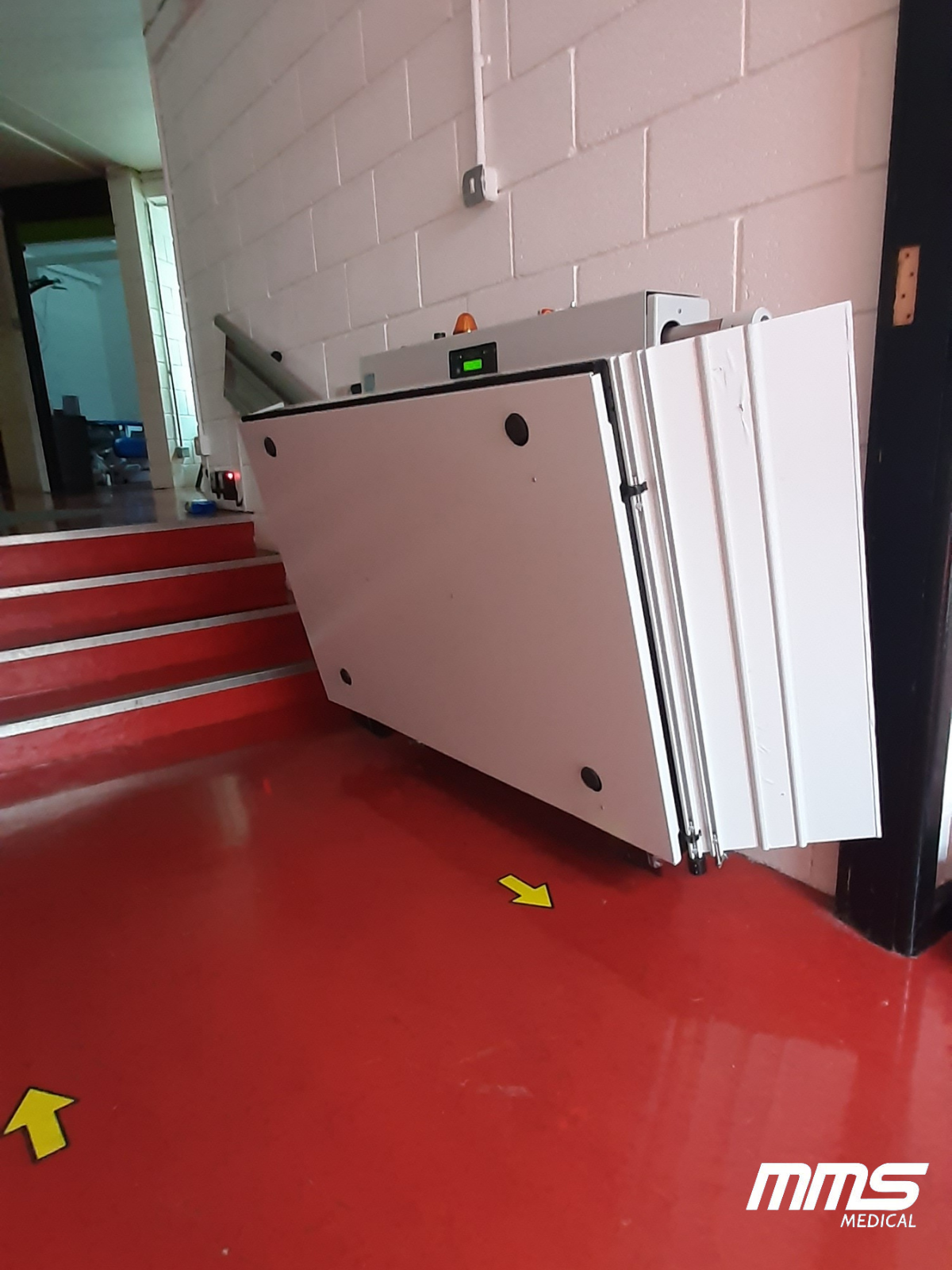 HIRO 350 inclined wheelchair lift School Installation Durrow School, Co. Cork MMS Medical