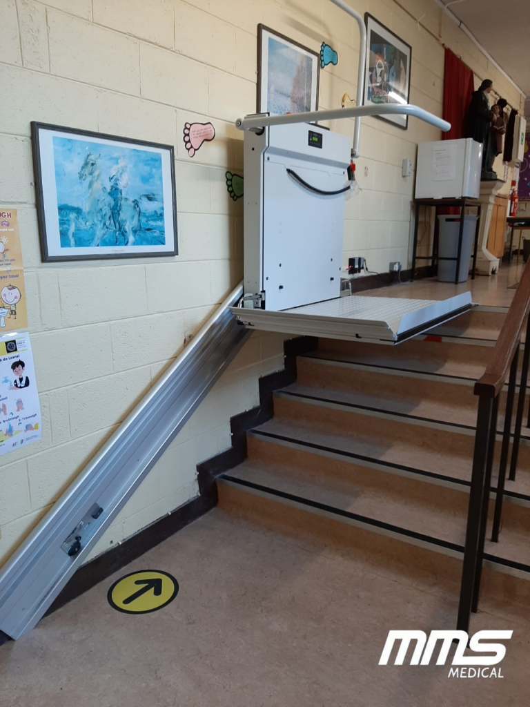 HIRO 350 Incliined Wheelchair Lift School Installation Waterford MMS Medical