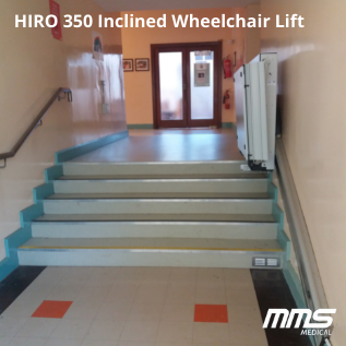 Hiro 350 Inclined Wheelchair Lift MMS Medical