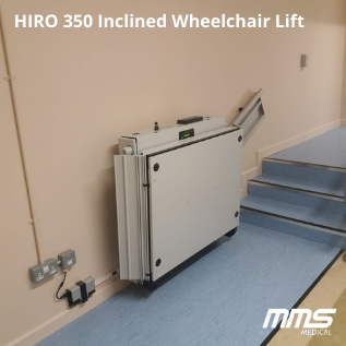 HIRO 350 Inclined Wheelchair Lift School Installation Cork MMS Medical