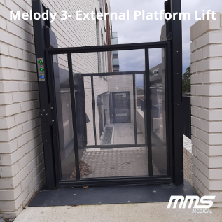Melody 3 External Platform Lift Home Installation MMS Medical